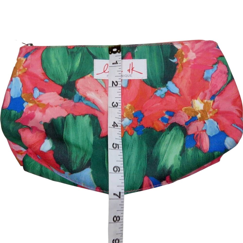 Clinique Floral Cosmetic Bag Makeup Bag - Picture 8 of 10